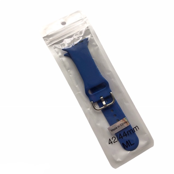 5/$20 NEW Blue Silicone Sport Band Apple Watch 44/45/49 mm M/L - Picture 8 of 9